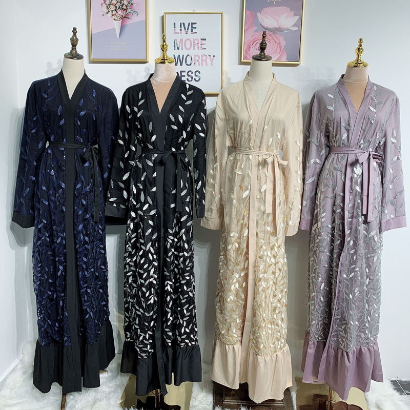 Sequin Muslim Dress Kimono Abaya Turkey Kaftan Dubai Turkish Islam Clothing Abayas For Women Qatar Robe Musulman De Mode Femme
Sequin Muslim Dress Kimono Abaya Turkey Kaftan Dubai Turkish Islam Clothing Abayas For Women Qatar Robe Musulman De Mode Femme
