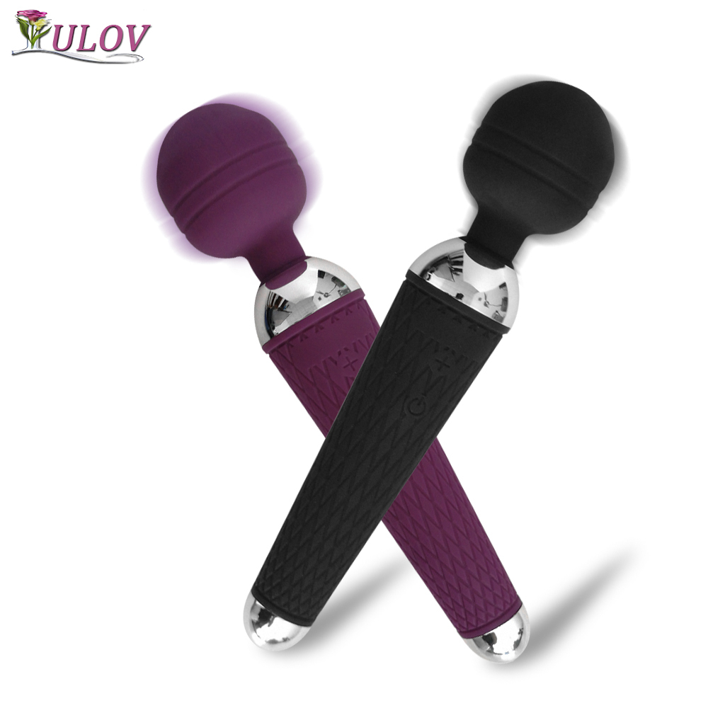 Yutong Wireless Dildos AV Vibrator Baguette magique pour femmes Clitoris Stimulateur USB Rechargeable Massager Toys Muscle Adultes