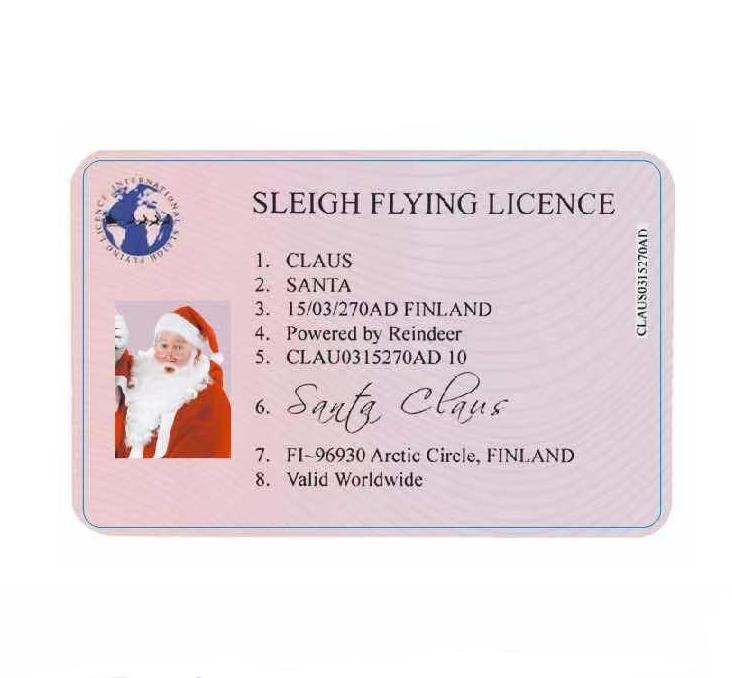 Santa Claus Flight Cards Sleigh Riding Licence Tree Ornament Christmas Decoration Old Man Driver License Entertainment Props SN5916
Santa Claus Flight Cards Sleigh Riding Licence Tree Ornament Christmas Decoration Old Man Driver License Entertainment Props SN5916