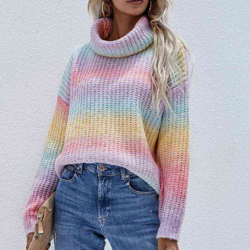 Ladies Autumn Winter Sweater Women Turtleneck Loose Casual Long Sleeve Y2K Warm Soft Pullover Women Sweater Jumper Tops Female Y1110, Purple
Ladies Autumn Winter Sweater Women Turtleneck Loose Casual Long Sleeve Y2K Warm Soft Pullover Women Sweater Jumper Tops Female Y1110, Purple