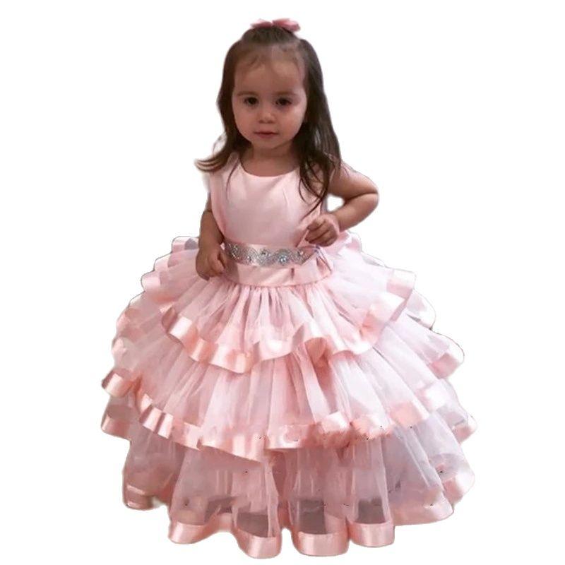 Girl's Dresses Custom Girls Tiered Puffy Tulle O Neck Children Wedding Party Gown Kids Clothes Pography, Pink
Girl's Dresses Custom Girls Tiered Puffy Tulle O Neck Children Wedding Party Gown Kids Clothes Pography, Pink