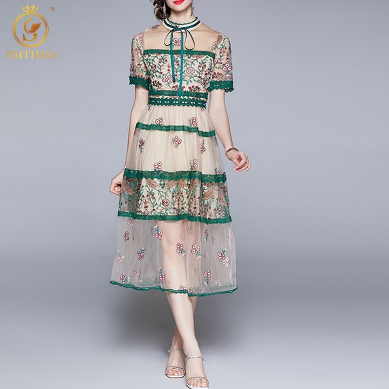 Fashion Runway Summer Gorgeous Party Midi Dress Women Short Sleeve Luxury Lace Mesh Embroidery Vintage Vestidos 210520, Photo color
Fashion Runway Summer Gorgeous Party Midi Dress Women Short Sleeve Luxury Lace Mesh Embroidery Vintage Vestidos 210520, Photo color