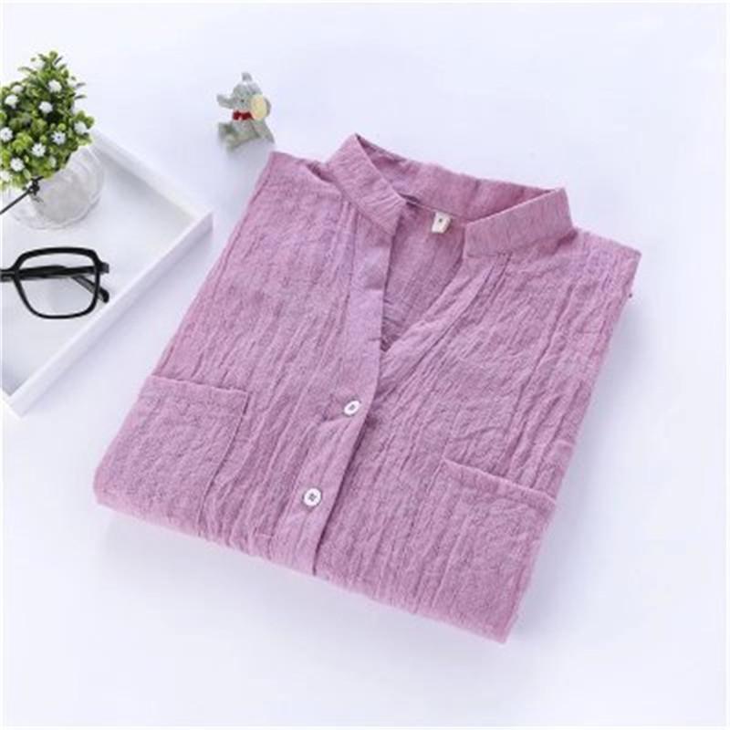 Women's Blouses & Shirts Fashion Women Sunscreen Shirt Female 2022 Summer Cotton Linen Girls Loose Nine Quarter Sleeve V-neck Leisure Bouses, White
Women's Blouses & Shirts Fashion Women Sunscreen Shirt Female 2022 Summer Cotton Linen Girls Loose Nine Quarter Sleeve V-neck Leisure Bouses, White