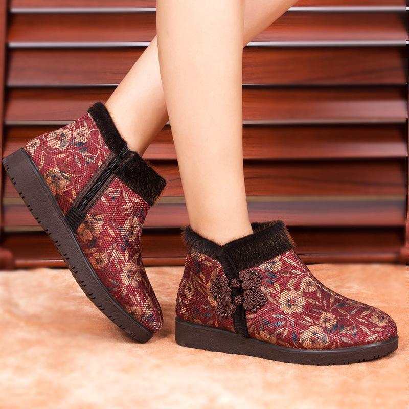 Boots 2021 Women Shoes Woman Ladies Fashion Female Chunky Platforms, Red