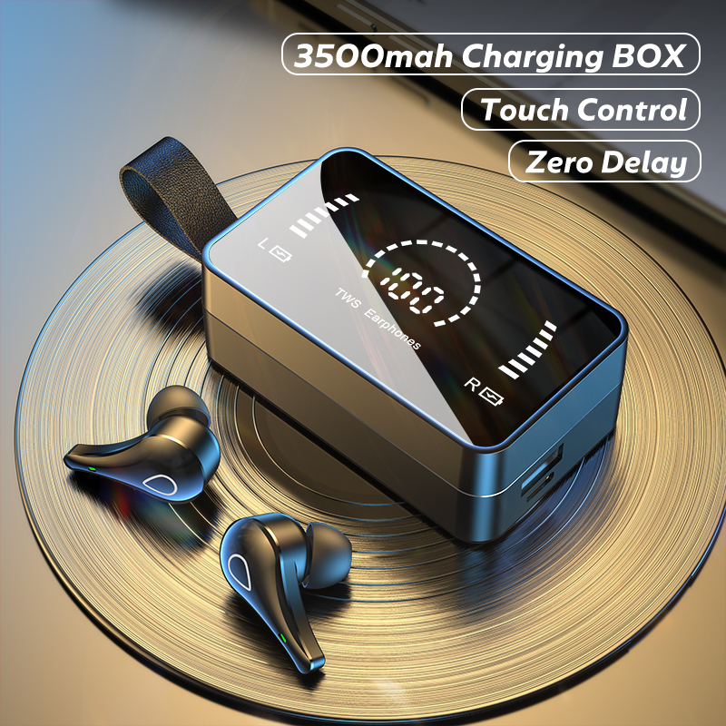 TWS Wireless Headphones 3500mAh Charging Box 9D Stereo Sports Waterproof Bluetooth Earphones With Microphone for Phone
TWS Wireless Headphones 3500mAh Charging Box 9D Stereo Sports Waterproof Bluetooth Earphones With Microphone for Phone