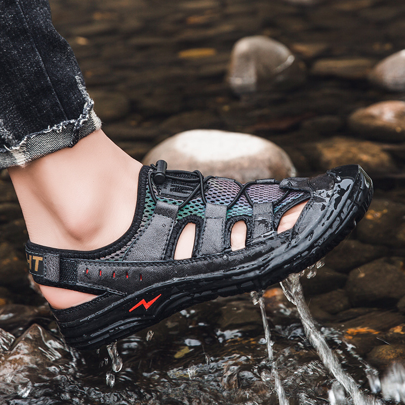 Slippers Summer fashion outdoor sports casual sandals breathable elastic band mesh soft sole comfortable beach shoes CMP9, 1# shoe box
Slippers Summer fashion outdoor sports casual sandals breathable elastic band mesh soft sole comfortable beach shoes CMP9, 1# shoe box