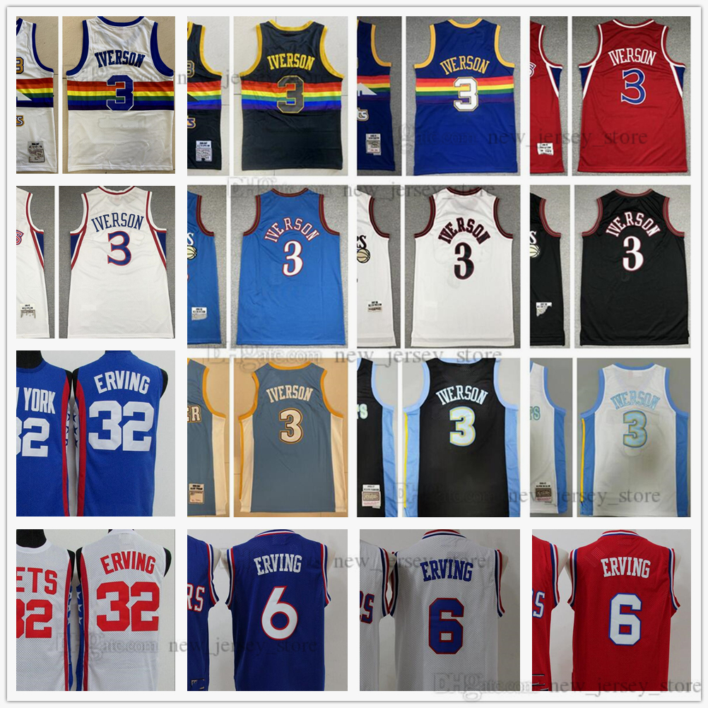 NCAA Retro Vintage 32 Julius 6 Erving Basketball Jerseys Mitchell and Ness 2006-2007 Black Allen 3 Iverson Jersey White Red 1996-1997-1998 Blue 1990-00
NCAA Retro Vintage 32 Julius 6 Erving Basketball Jerseys Mitchell and Ness 2006-2007 Black Allen 3 Iverson Jersey White Red 1996-1997-1998 Blue 1990-00