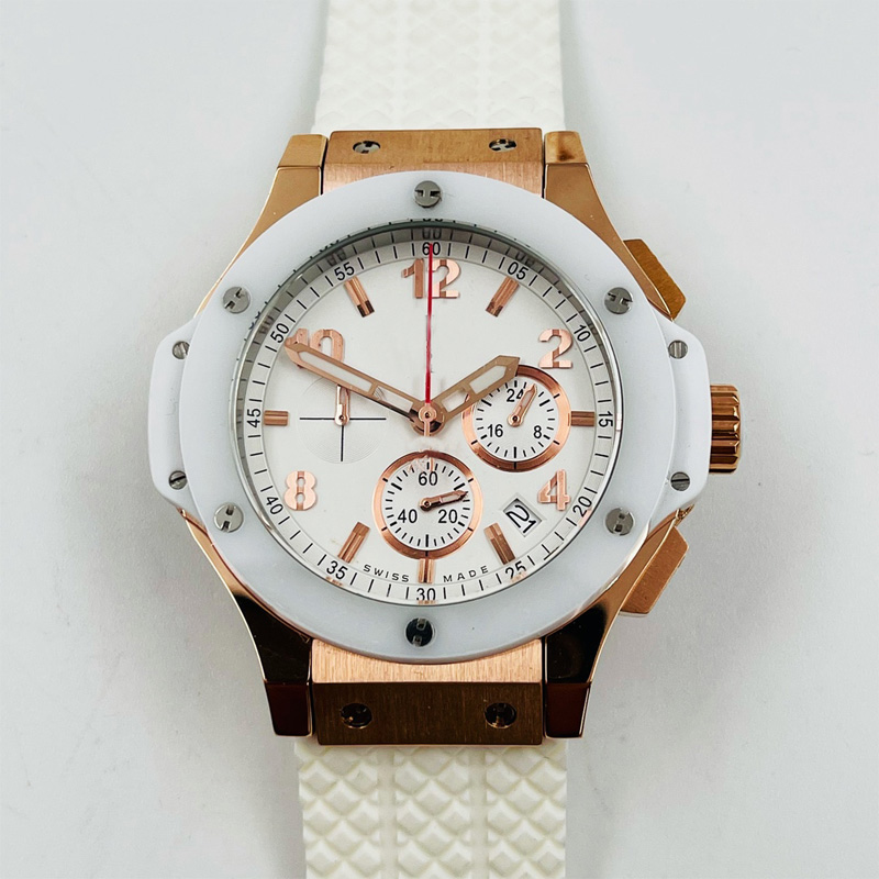 Mens Watches Quartz Movement 42.4mm White Watch Folding Clasp Rubber Strap Sapphire Mirror Waterproof Design Multi-Function Chronograph Wristwatch
Mens Watches Quartz Movement 42.4mm White Watch Folding Clasp Rubber Strap Sapphire Mirror Waterproof Design Multi-Function Chronograph Wristwatch