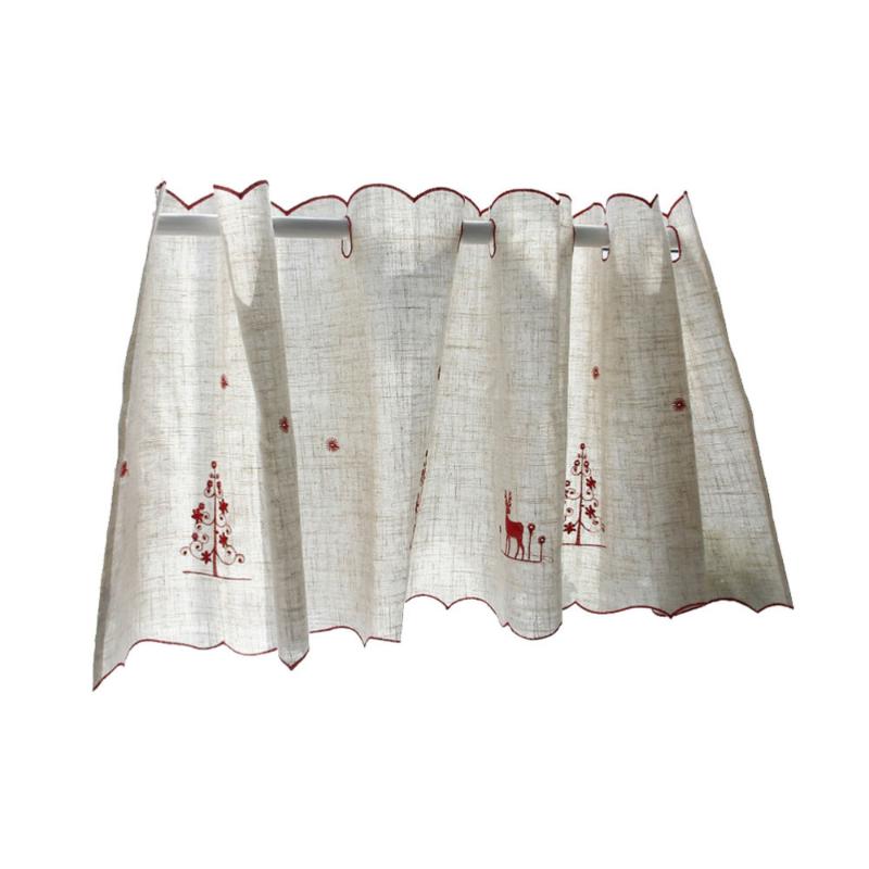Christmas Elk Half Curtains Household Coffee Window Short For Kitchen Bar Cabinet (Red) Curtain & Drapes
Christmas Elk Half Curtains Household Coffee Window Short For Kitchen Bar Cabinet (Red) Curtain & Drapes