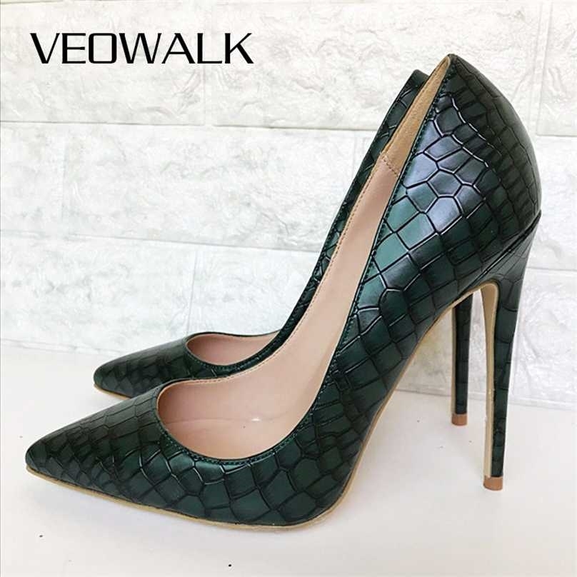 Veowalk Dark Green Effect Women Sexy Pointed Toe Stilettos Pumps 8cm 10cm 12cm Extremely High Heels Ladies Party Shoes 211029, Green 10cm heel
Veowalk Dark Green Effect Women Sexy Pointed Toe Stilettos Pumps 8cm 10cm 12cm Extremely High Heels Ladies Party Shoes 211029, Green 10cm heel