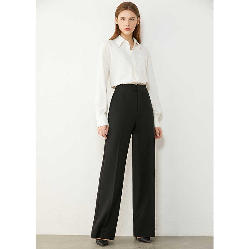 Minimalism Autumn Winter Fashion Women's Pants Causal High Waist Loose Suit OLstyle Female Trousers 12030408 210527
