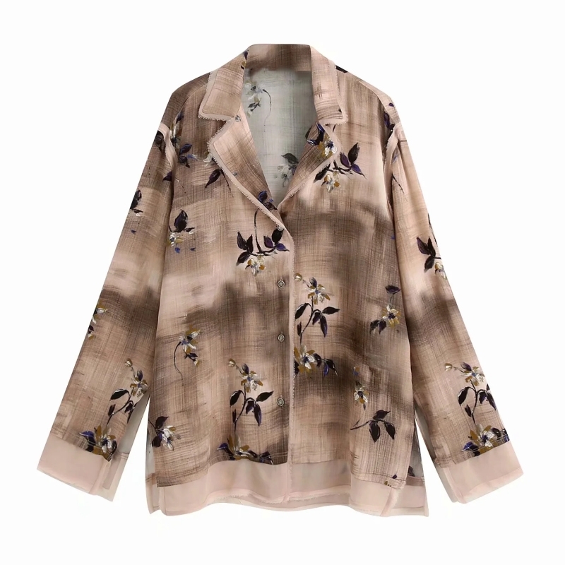 vintage women floral loose shirts fashion ladies oversize boho blouses casual female long sleeve shirt girls chic top 210430