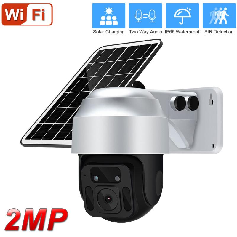 Cameras 2MP PIR Human Detection Wifi PTZ Camera Outdoor Waterproof Solar Power IP Two Way Audio Wireless Surveillance CCTV
Cameras 2MP PIR Human Detection Wifi PTZ Camera Outdoor Waterproof Solar Power IP Two Way Audio Wireless Surveillance CCTV