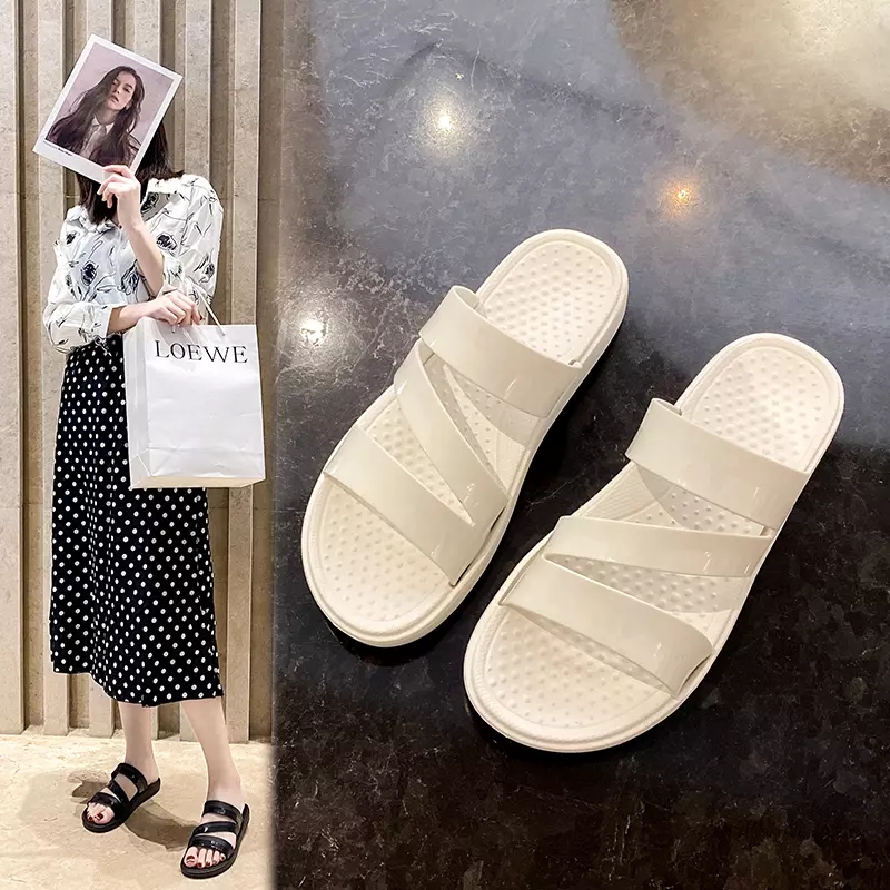 Summer outdoor sandals ladies soft slippers slides black white pink womens beach hotel for women size 36-40
Summer outdoor sandals ladies soft slippers slides black white pink womens beach hotel for women size 36-40