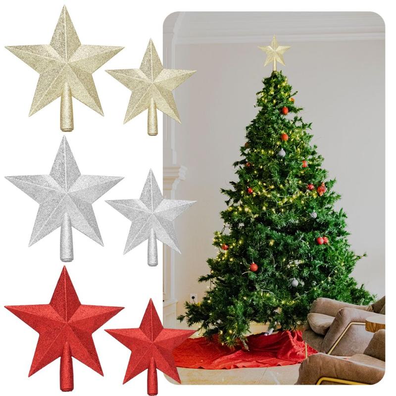 Christmas Decorations Ornaments Tree Topper Supplies Five-Pointed Star Pendant Top Decoration
Christmas Decorations Ornaments Tree Topper Supplies Five-Pointed Star Pendant Top Decoration