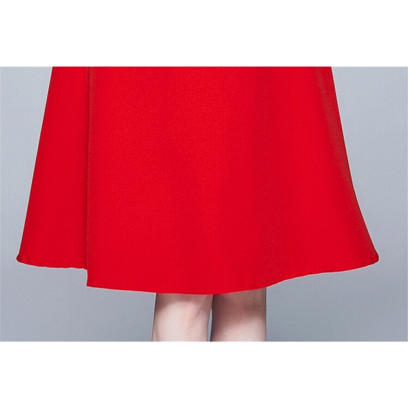 Fashion Summer Elegant Vintage Dress Women Sexy V-Neck Beading Runway Dresses Office Work Vestidos 210520