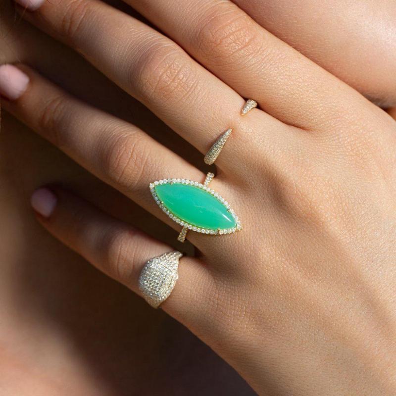 Cluster Rings TOP Quality Vintage Green Gem Crystal Cz Waterdrop 2 Colors Ring For Women Wedding Classic Fashion Tear Band Finger Gift Jewel
Cluster Rings TOP Quality Vintage Green Gem Crystal Cz Waterdrop 2 Colors Ring For Women Wedding Classic Fashion Tear Band Finger Gift Jewel
