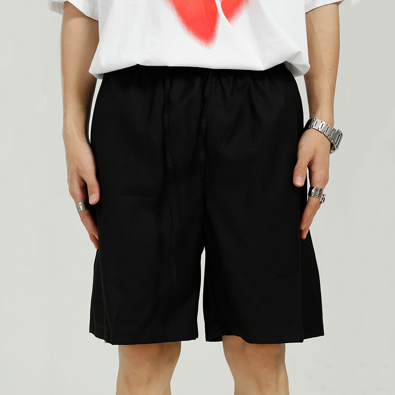 IEFB Men's Clothing Summer Korean Drawstring Elastic Waist Shorts Simple Loose Trend Personalized Casual Shorts 9Y7452 210524