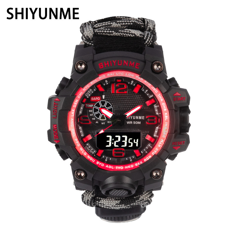 SHIYUNME Men Sports Quartz Watches Luxury Brand LED Digital Clock Military Waterproof Wristwatches Relogio Masculinog, Rose gold
SHIYUNME Men Sports Quartz Watches Luxury Brand LED Digital Clock Military Waterproof Wristwatches Relogio Masculinog, Rose gold