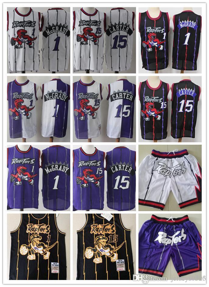 Mens Toronto Throwback Raptors jerseys 15 Vince Carter 1 Tracy McGrady Basketball Shorts Basketball Jersey purpl, Black;red
Mens Toronto Throwback Raptors jerseys 15 Vince Carter 1 Tracy McGrady Basketball Shorts Basketball Jersey purpl, Black;red