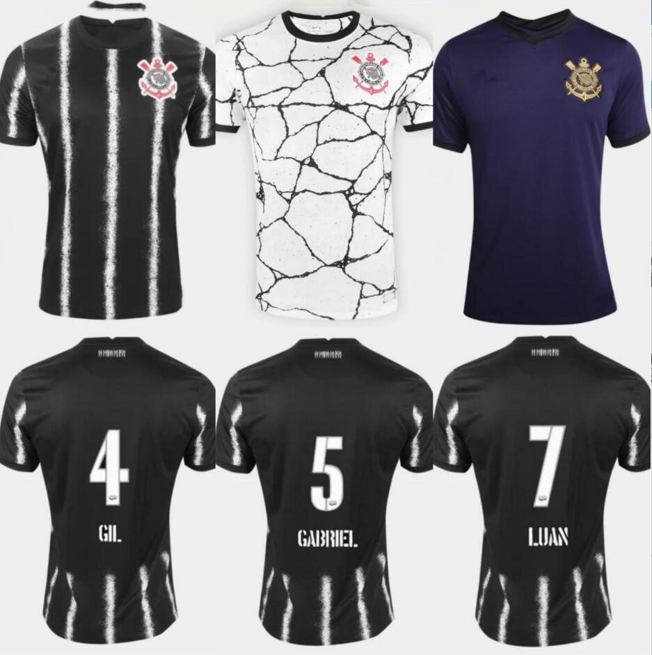 

2021 2022 Corinth Soccer Jerseys home and away 21 22 camisetas de fútbol Corinthians gil GABRIEL Balbuena luan CASSIO JADSON SENNA KAZIM FAGNER football shirt, Red