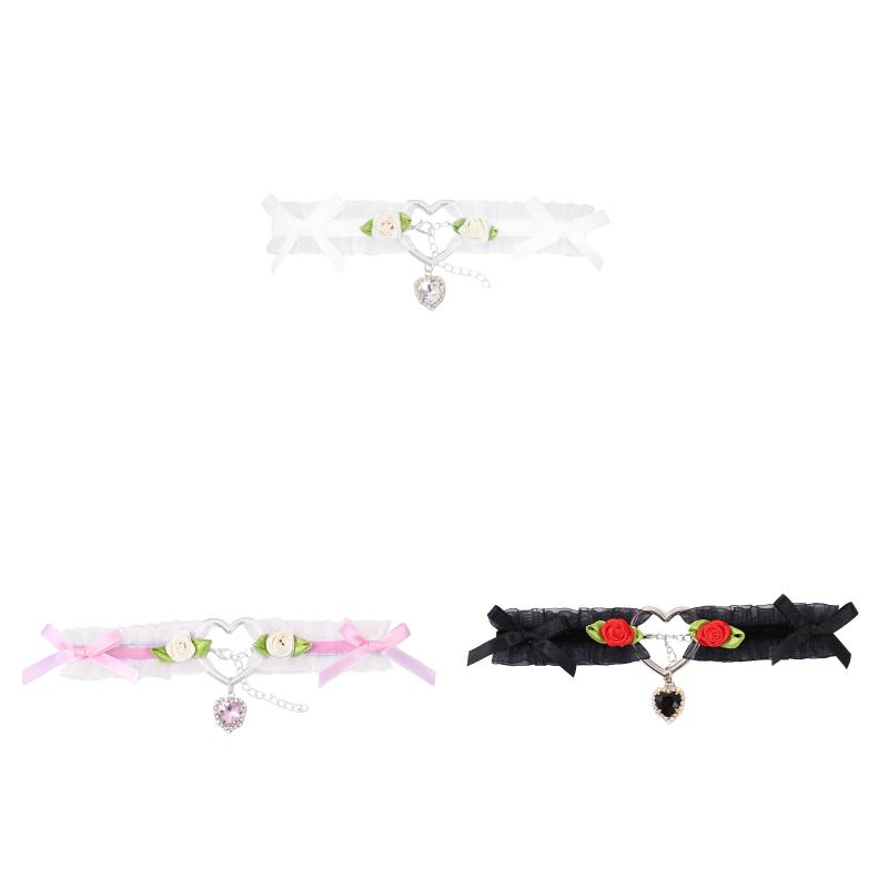 Pendant Necklaces Harajuku Gothic Lace Choker Collar Necklace Lolitas Girl Heart Soft Bow Rose Retro For Ladies Kawaii Jewelry, Silver
Pendant Necklaces Harajuku Gothic Lace Choker Collar Necklace Lolitas Girl Heart Soft Bow Rose Retro For Ladies Kawaii Jewelry, Silver