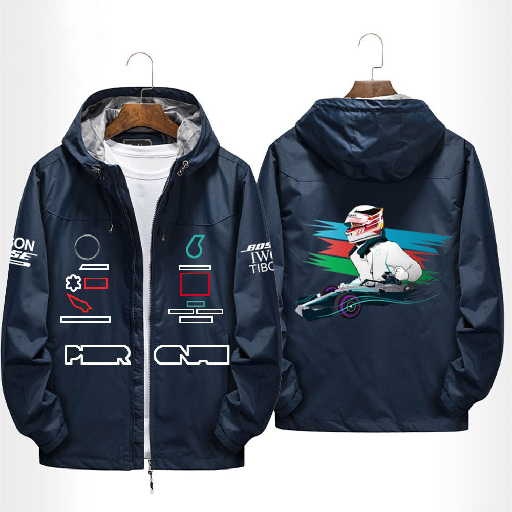 F1 Jacket Formula One Team Hooded Tops Men and Women 2025 Fall/Winter Racing Suit Jackets