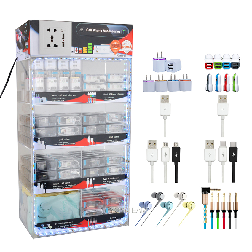 portable accessories acrylic display box LED multi lights 8 in 1 mobile phone for android smartphones with usb charger & cable earphone aux
portable accessories acrylic display box LED multi lights 8 in 1 mobile phone for android smartphones with usb charger & cable earphone aux