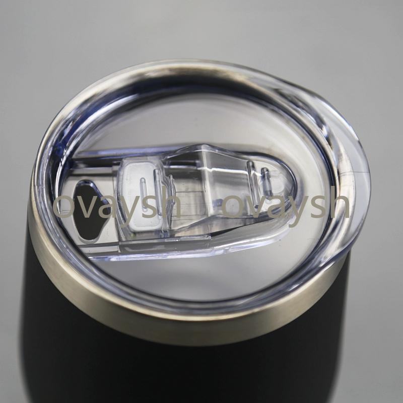 12oz Wine Tumbler Powder Coated Coffee Mugs Beer Glass Water Bottle 2 Layer Vacuum Insulated Beer Mug Wedding Party Champagne Mugs3829139