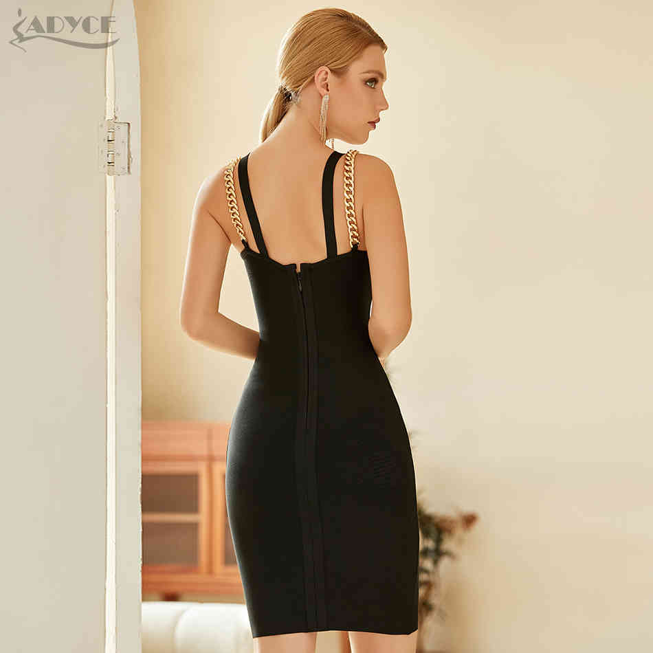 Summer Women Black Spaghetti Strap Wrap Bandage Dress Sexy Sleeveless Mini Celebrity Evening Runway Party Dresses 210423