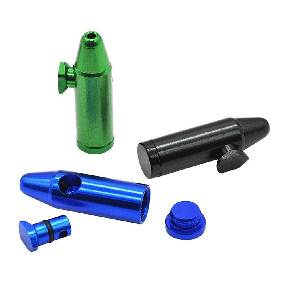 Bullet Rocket Shaped Snuff Snorter Sniff Dispenser Aluminum Metal Nasal Endurable For Tobacco Cigarette Smoking Pipe Tobacco
Bullet Rocket Shaped Snuff Snorter Sniff Dispenser Aluminum Metal Nasal Endurable For Tobacco Cigarette Smoking Pipe Tobacco