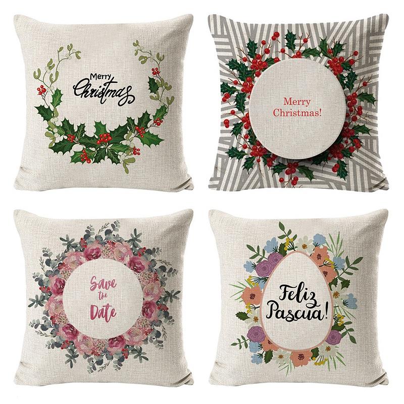 Pillow Case 4Pcs Christmas Flower Pillowcase Geometric Throw Cushion Cover Printing For Bedroom Office
Pillow Case 4Pcs Christmas Flower Pillowcase Geometric Throw Cushion Cover Printing For Bedroom Office