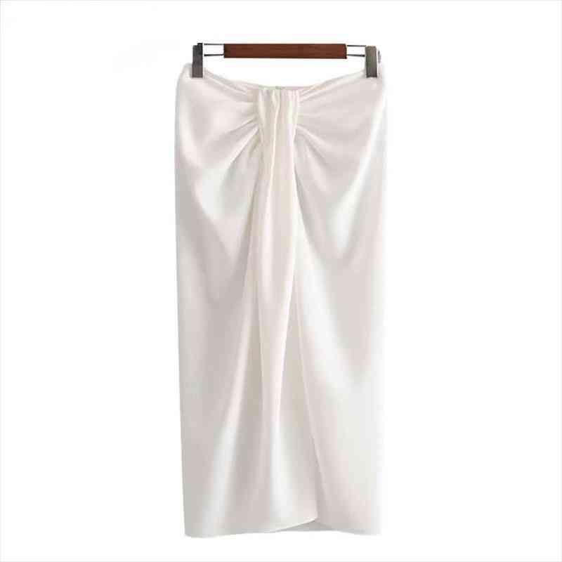 Women Knotted Wrap Midi High Waist Back Zipper Split Fork Slit Female Skirt Vintage Sexy Female Fashion Y2k Skirts Mujer, Black
Women Knotted Wrap Midi High Waist Back Zipper Split Fork Slit Female Skirt Vintage Sexy Female Fashion Y2k Skirts Mujer, Black