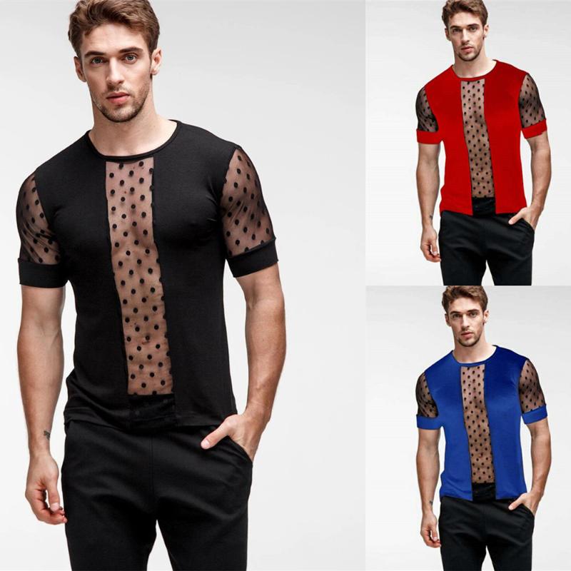 Men's T Shirts Trend Transparent Sexy Mesh Crop Top T-Shirts Crew Sports Slim Fit Gym Training T-shirt Clubwear Fishnet Muscle Tee Vest, Red
Men's T Shirts Trend Transparent Sexy Mesh Crop Top T-Shirts Crew Sports Slim Fit Gym Training T-shirt Clubwear Fishnet Muscle Tee Vest, Red