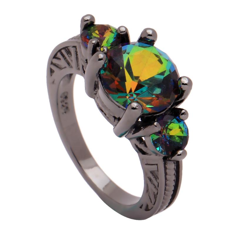 Wedding Rings Hainon Vintage Black Gold Color Promise Distribution Fashion Jewelry Rainbow Luxury Engagement Ring For Women
Wedding Rings Hainon Vintage Black Gold Color Promise Distribution Fashion Jewelry Rainbow Luxury Engagement Ring For Women