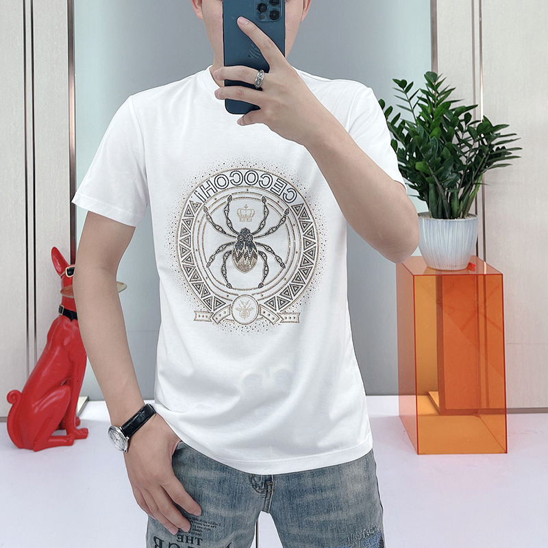 Kwai Mens summer 2021 casual trend tiktok short sleeved T-shirt, male voice, fast hand broadcast, White
Kwai Mens summer 2021 casual trend tiktok short sleeved T-shirt, male voice, fast hand broadcast, White