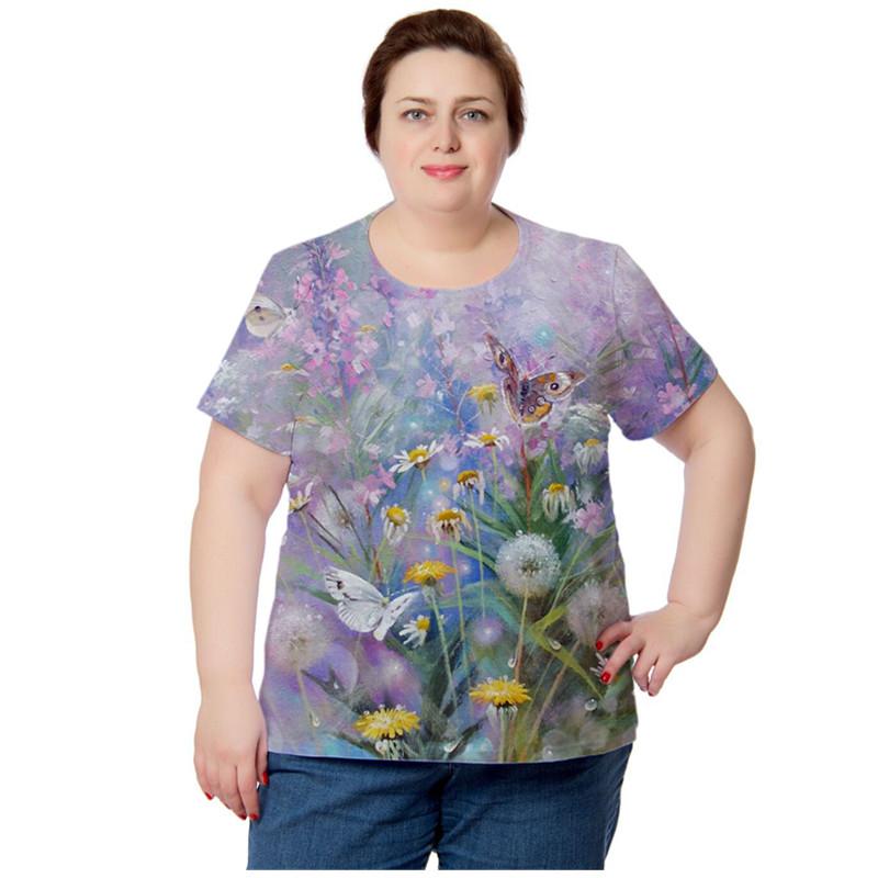 Plus Size T-Shirt 5XL 6XL Women Plant Flowers Print T Shirt Summer Short Sleeve O-Neck Ladies Tops Loose Oversized Casual Shirts, Style6
Plus Size T-Shirt 5XL 6XL Women Plant Flowers Print T Shirt Summer Short Sleeve O-Neck Ladies Tops Loose Oversized Casual Shirts, Style6