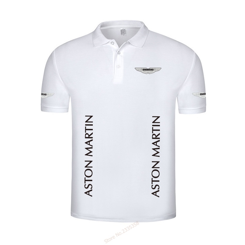 High quality new summer casual Aston Martin polo shirt men's polo solid polo shirt polos 210329