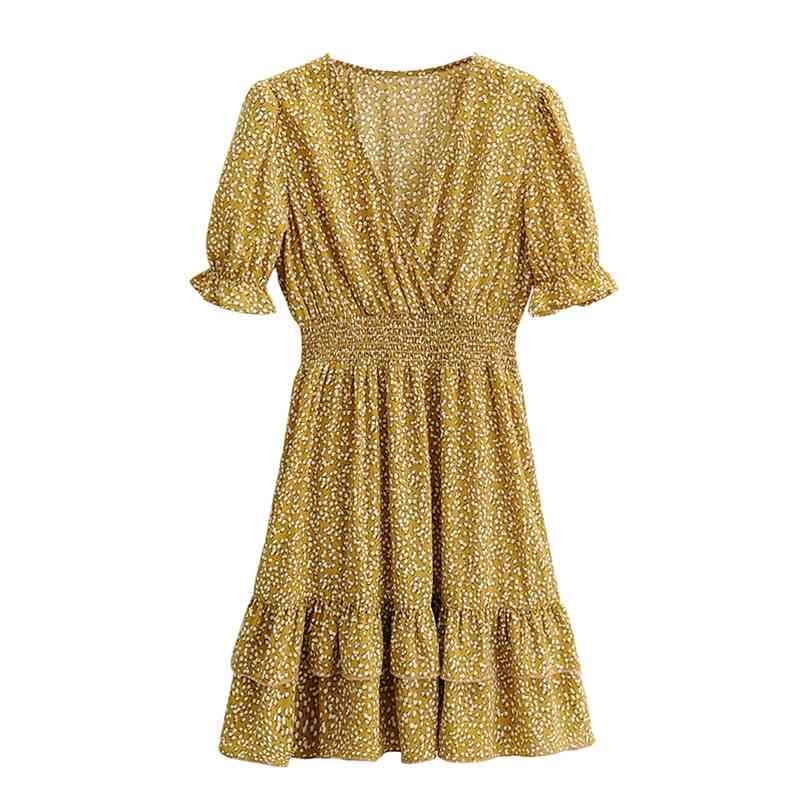 Summer Women Floral Dresses Sexy Beach V-Neck A Line Knee-Length Ladies Ruffle Casual Clothing Size 210524, Yellow
Summer Women Floral Dresses Sexy Beach V-Neck A Line Knee-Length Ladies Ruffle Casual Clothing Size 210524, Yellow