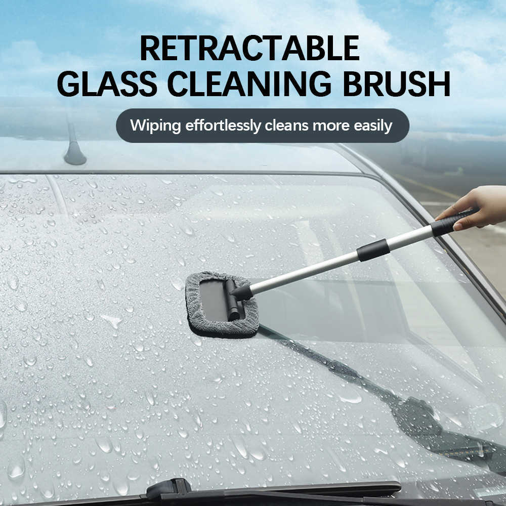 Car Window Cleaner Brush,Windshield Glass Cleaning Tool Extendable Aluminum Handle with 4Pcs Microfiber Covers Cloth Cover
Car Window Cleaner Brush,Windshield Glass Cleaning Tool Extendable Aluminum Handle with 4Pcs Microfiber Covers Cloth Cover