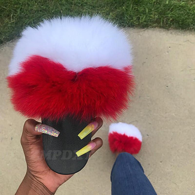 Fluffy Soft Fur Slippers Real Slides EVA Non-slip Indoor Outdoor Flip Flops Women Big Fuzzy Shoes Summer Female Sandals, Black
Fluffy Soft Fur Slippers Real Slides EVA Non-slip Indoor Outdoor Flip Flops Women Big Fuzzy Shoes Summer Female Sandals, Black