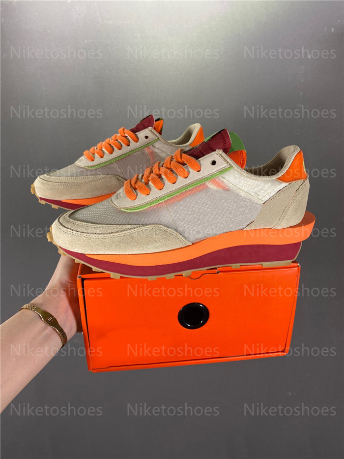 Clot x LDWaffle Women Running shoes Net Orange Blaze Green Bean Mens Outdoor Sports Sneaker Casual Runner Kiss of Death, Color 01
Clot x LDWaffle Women Running shoes Net Orange Blaze Green Bean Mens Outdoor Sports Sneaker Casual Runner Kiss of Death, Color 01