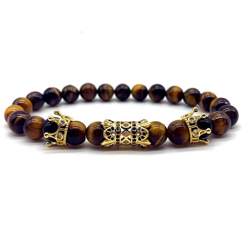 Charm Bracelets 2021 Luxurious Double Crown Bracelet Men Fashion Long Tube Stone For Pave CZ Jewelry Gift
Charm Bracelets 2021 Luxurious Double Crown Bracelet Men Fashion Long Tube Stone For Pave CZ Jewelry Gift