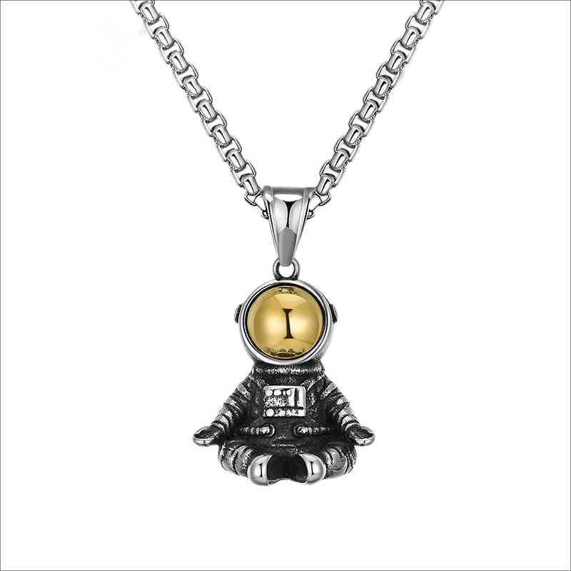 Titanium steel hip hop men's astronaut sweater Necklace ins colorfast Long Necklace men's fashion and handsome
Titanium steel hip hop men's astronaut sweater Necklace ins colorfast Long Necklace men's fashion and handsome