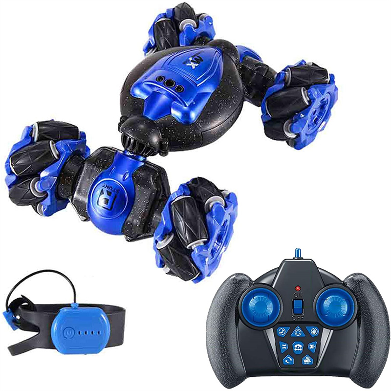 Reverse Climbing Remote Control Vehicle Watch Sensing Gesture Deformation Obstacle Avoidance(Equipped With Two Sets Of Rechargeable Batteries + Chargi
