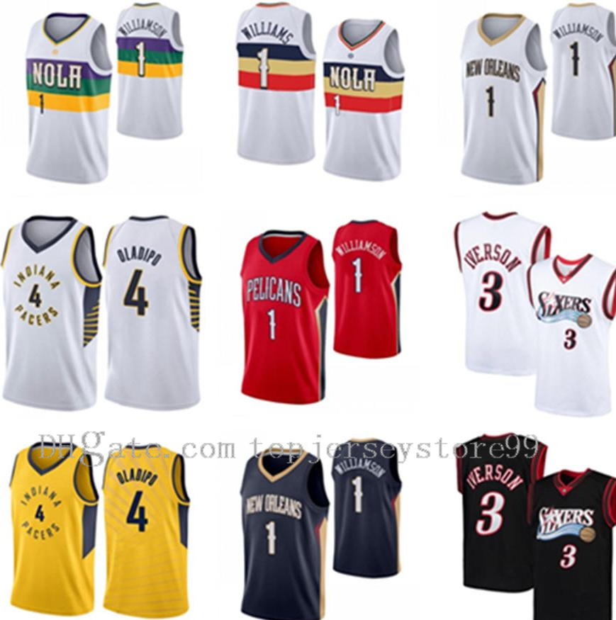 Mens Basketball Jerseys Zion 1 Williamson Victor 4 Oladipo Allen 3 Iverson Jersey NCAA Reggie 31 Miller Retro High-Quality Size S-2XL, As shown in 1
Mens Basketball Jerseys Zion 1 Williamson Victor 4 Oladipo Allen 3 Iverson Jersey NCAA Reggie 31 Miller Retro High-Quality Size S-2XL, As shown in 1