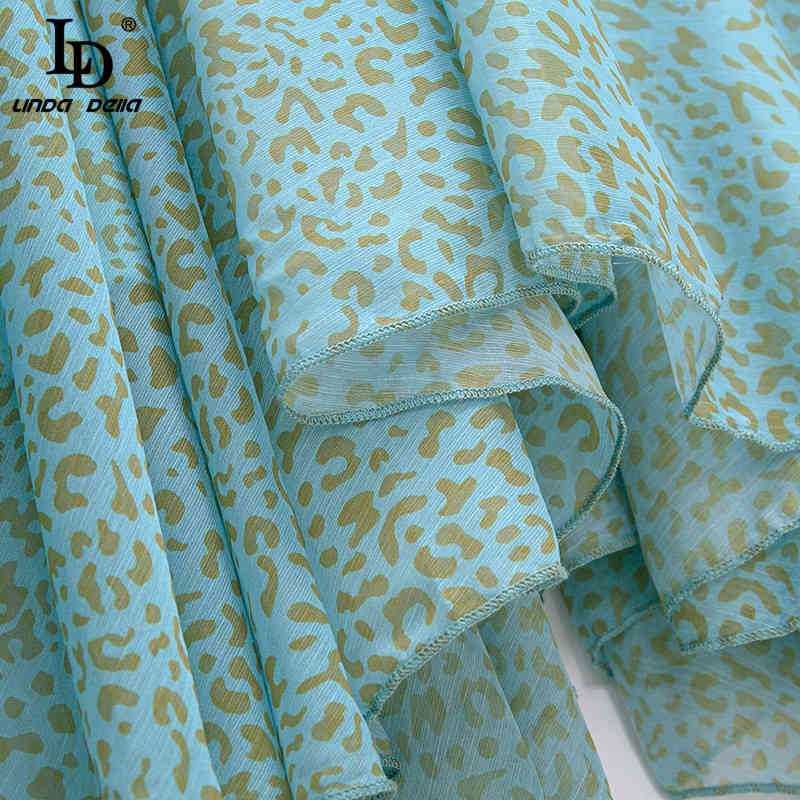 Polka Dots Point Women Summer Dress Female V-neck Long Sleeve Bow Belt Loose Bohemian Vacation Beach 210522