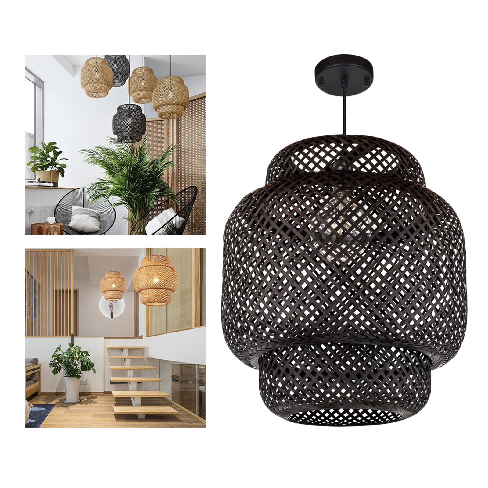 Modern Pendant Lights Cover Hand Woven Rattan Hanging Pendant Lamps Shade Restaurant Kitchen Fixture Industrial Lighting Decor
Modern Pendant Lights Cover Hand Woven Rattan Hanging Pendant Lamps Shade Restaurant Kitchen Fixture Industrial Lighting Decor