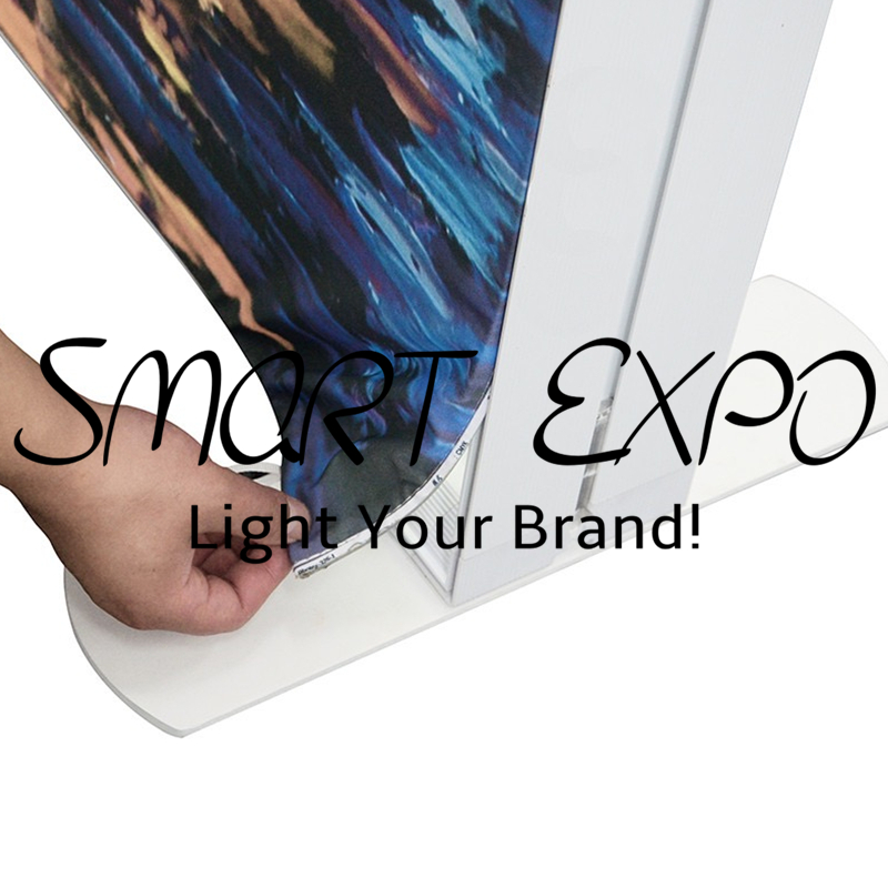 3x3m Modular Double Sided LightBox Booth Advertising Display with Frame Kits Custom Print Carry Bag