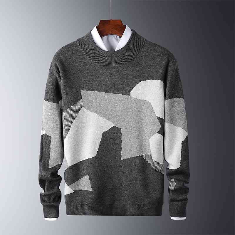 Warm Winter Sweater Men High Quality Elasticity Patchwork Men' Sweater Knitted Long Sleeve Casual Thick Print Pullover Men 210603, Bl971grey
Warm Winter Sweater Men High Quality Elasticity Patchwork Men' Sweater Knitted Long Sleeve Casual Thick Print Pullover Men 210603, Bl971grey